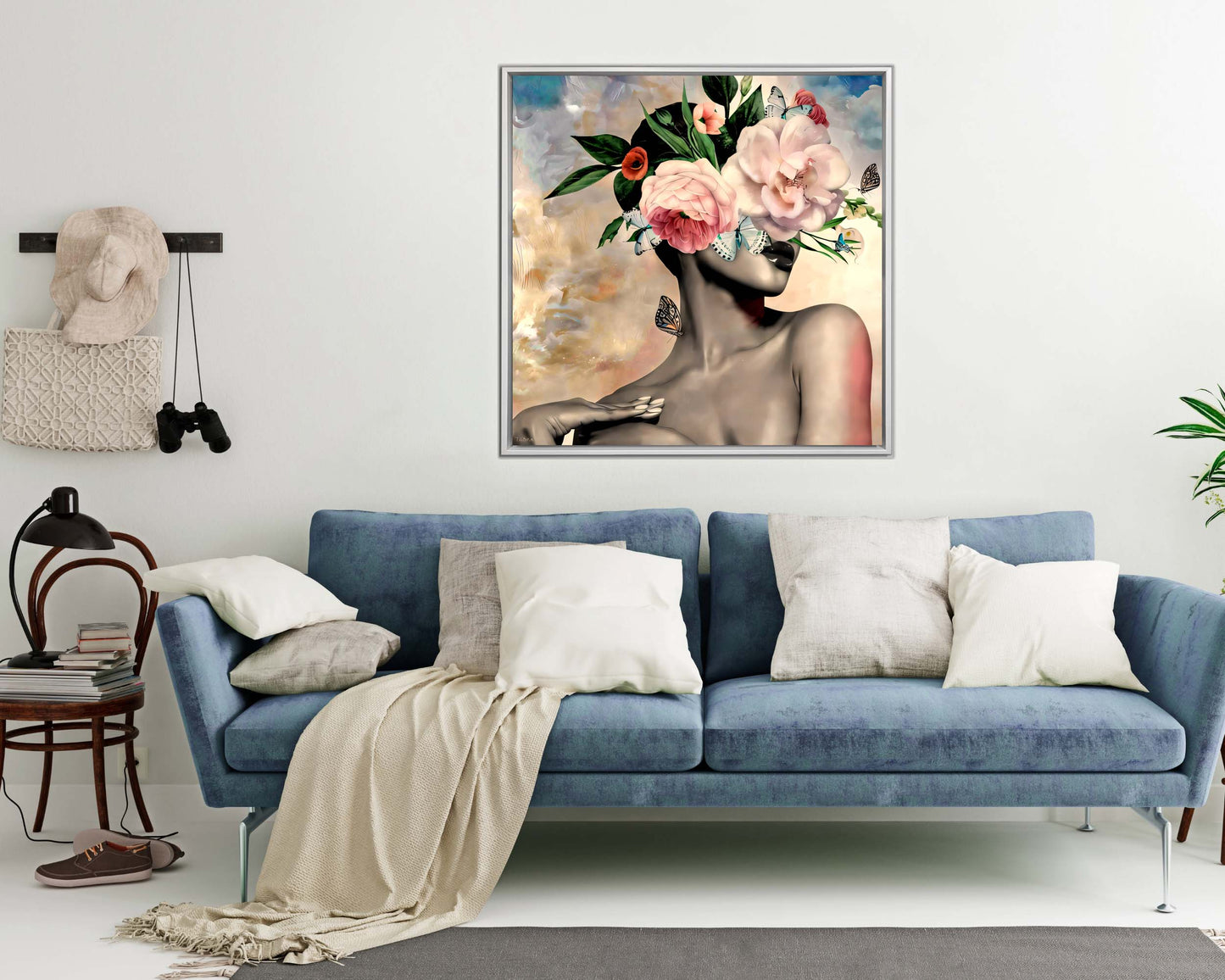 Wandbild Blumenkopf – Leinwandbild