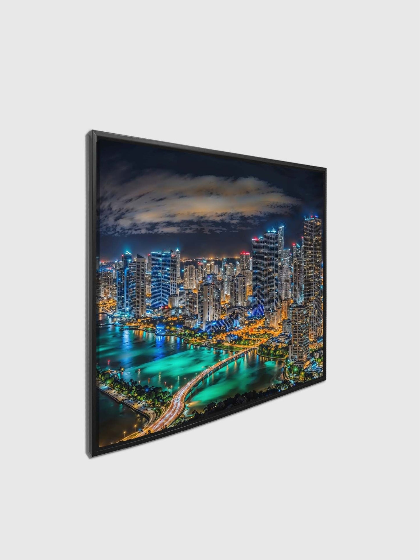 Miami-City Skyline - Leinwandbild - RGB-Lack