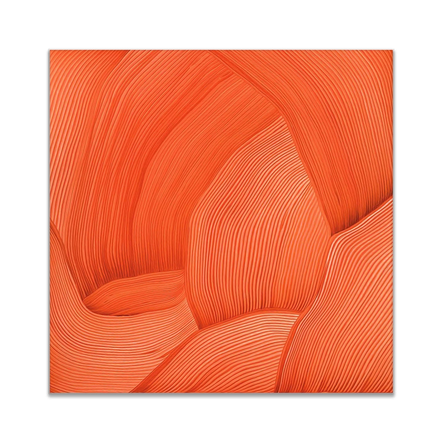 Wandbild 3D Strichzeichnung 90 x 90 cm Fine Art Leinwand