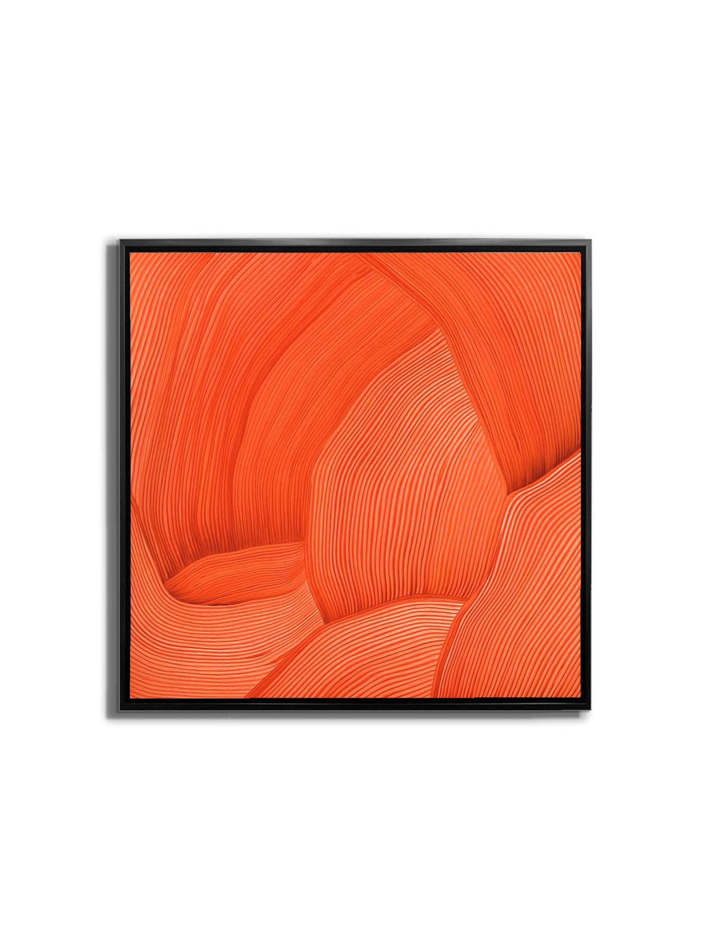 Wandbild 3D Strichzeichnung 90 x 90 cm Fine Art Leinwand