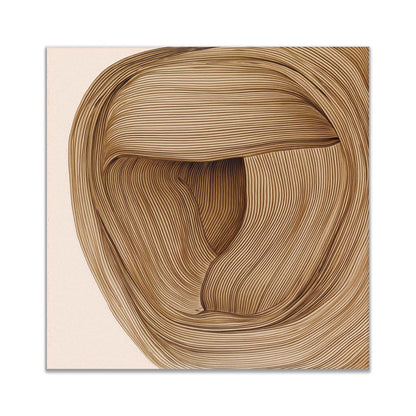 Wandbild 36" x 36" Strichzeichnung Fine Art Leinwand