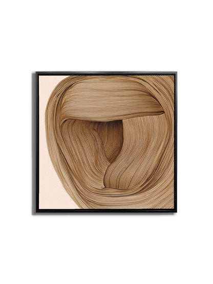 Wandbild 36" x 36" Strichzeichnung Fine Art Leinwand