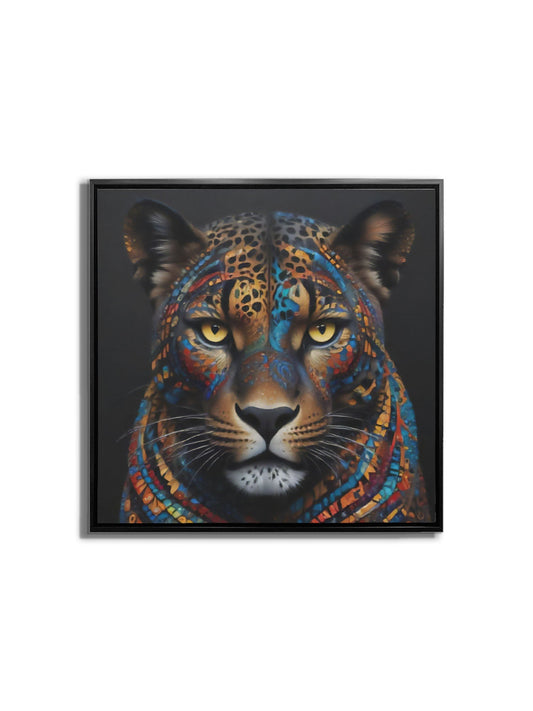 Painted Leopard 36"x36"