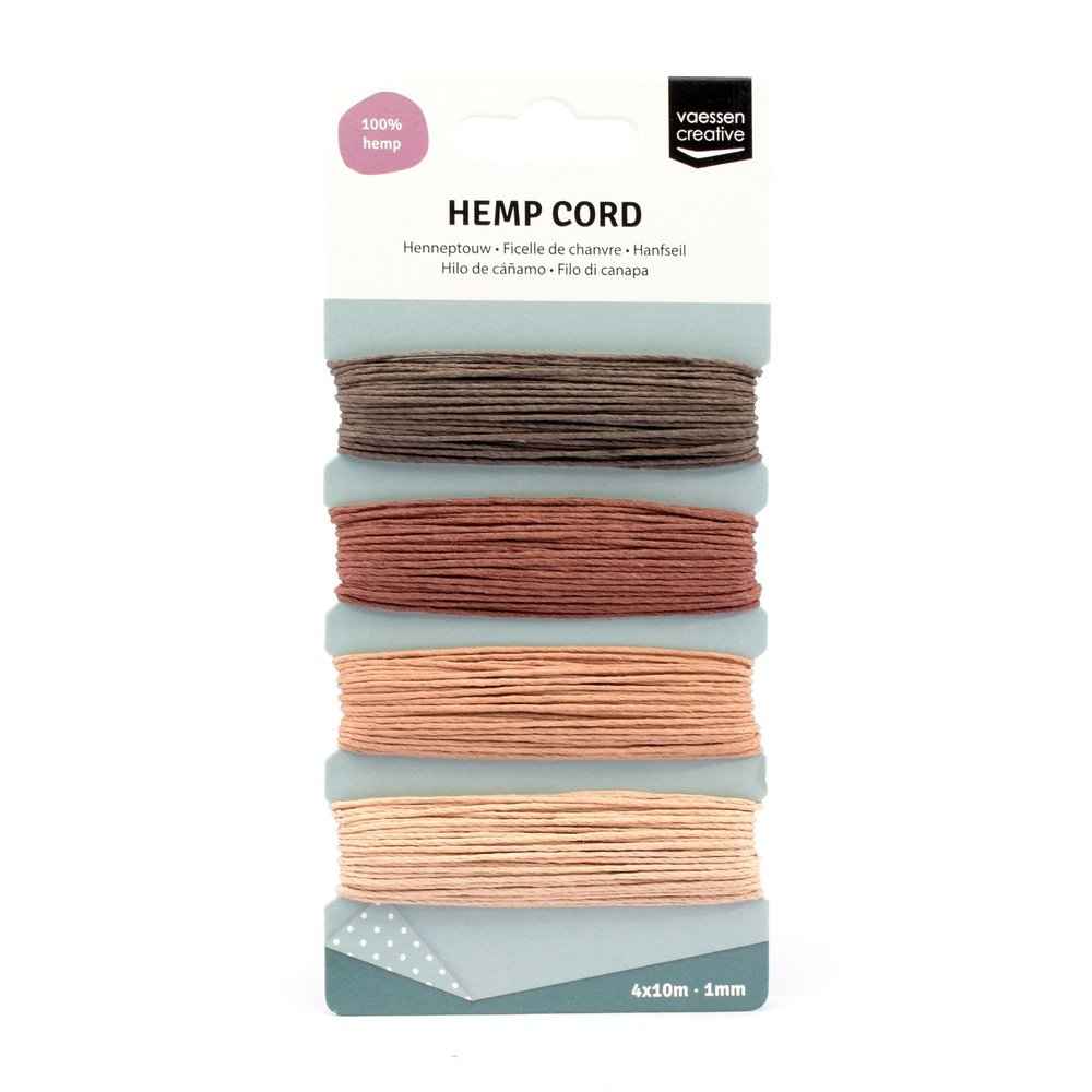 Vaessen Creative Hemp Cord Naturel 4x10m