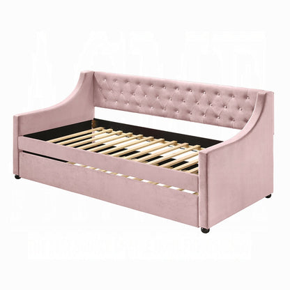 Hague Tufted Daybed mit Ausziehbett - Rosa