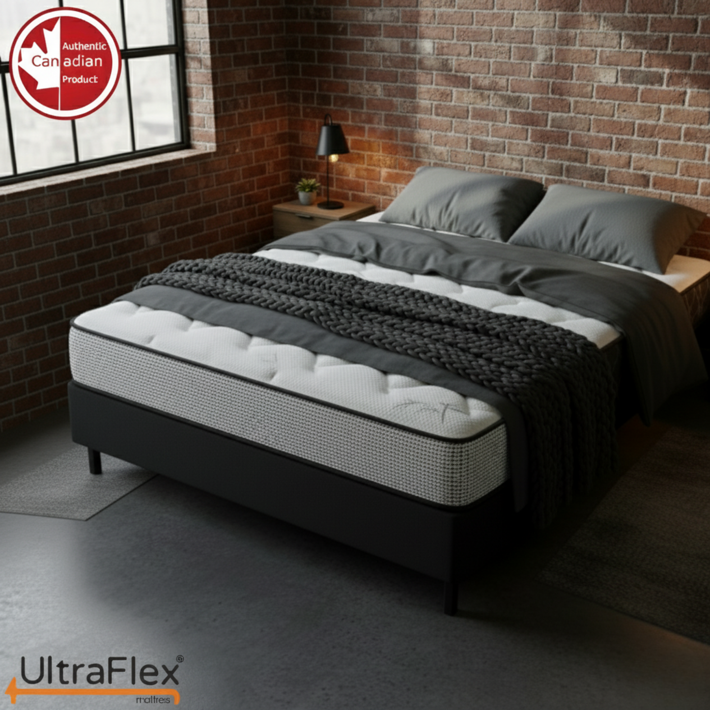UltraFlex® DreamWeaver Mittelharte Taschenfederkern-Hybridmatratze – Kanadische orthopädische Unterstützung mit kühlendem Gelschaum, gesteppter Oberfläche, atmungsaktivem & hypoallergenem Komfort, Kantenunterstützung & Bewegungstrennung