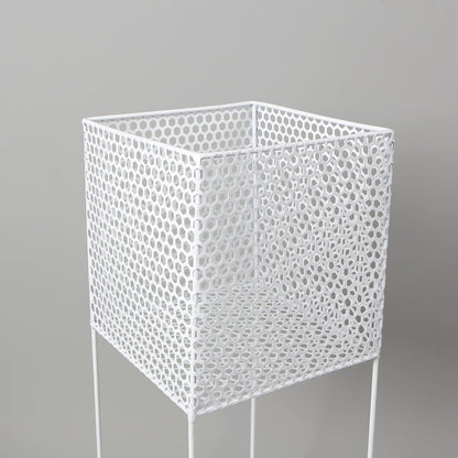 Salma White Pflanzgefäß Metall Erhöht 2,3'
