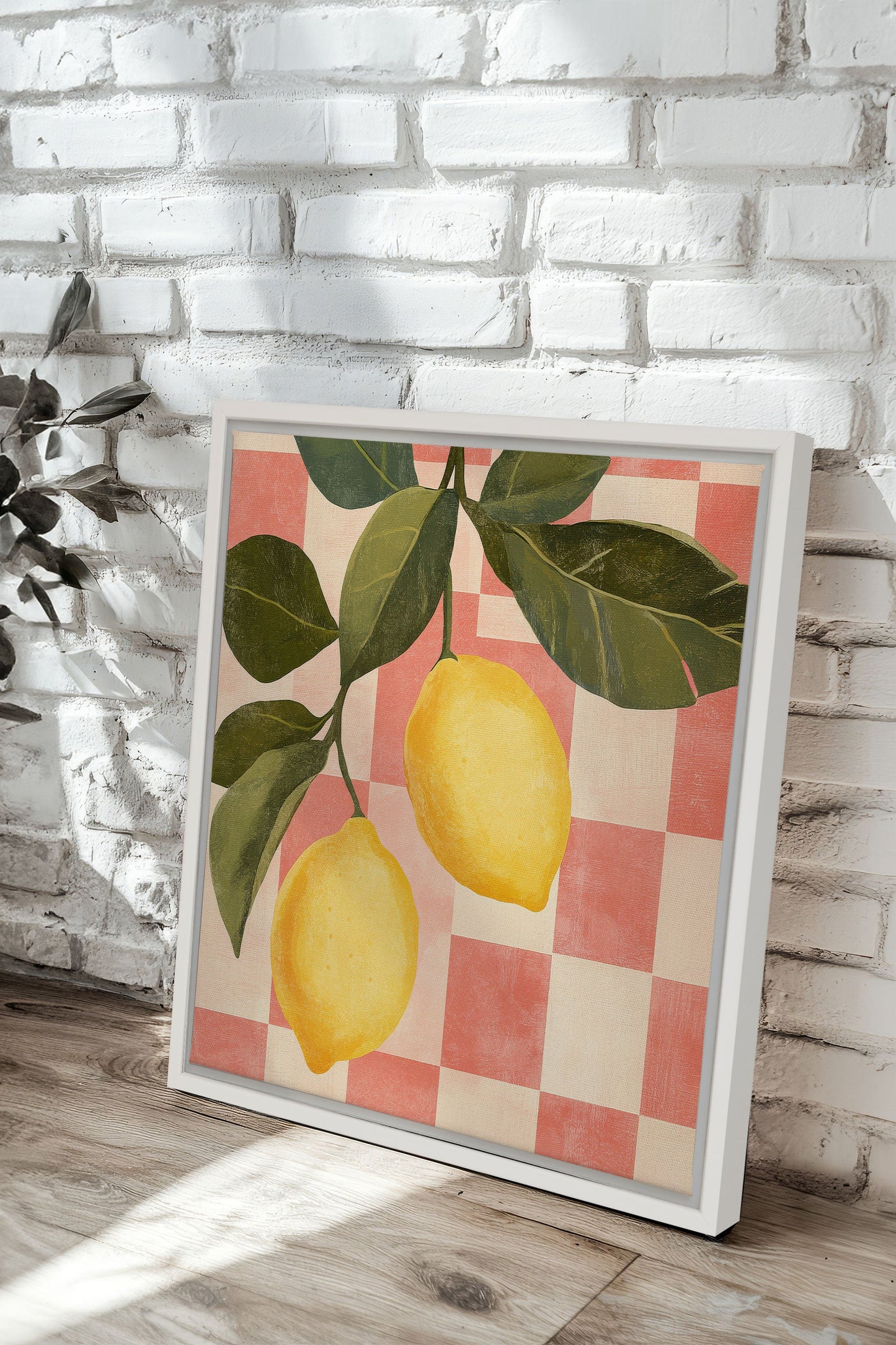 VINTAGE LEMONADE, stretched canvas artwork