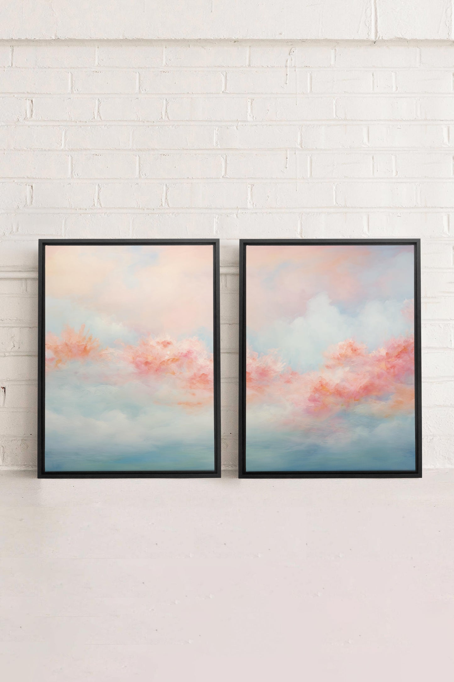 MYSTIC SUNSET DUO (2 Werke auf Leinwand auf Keilrahmen)