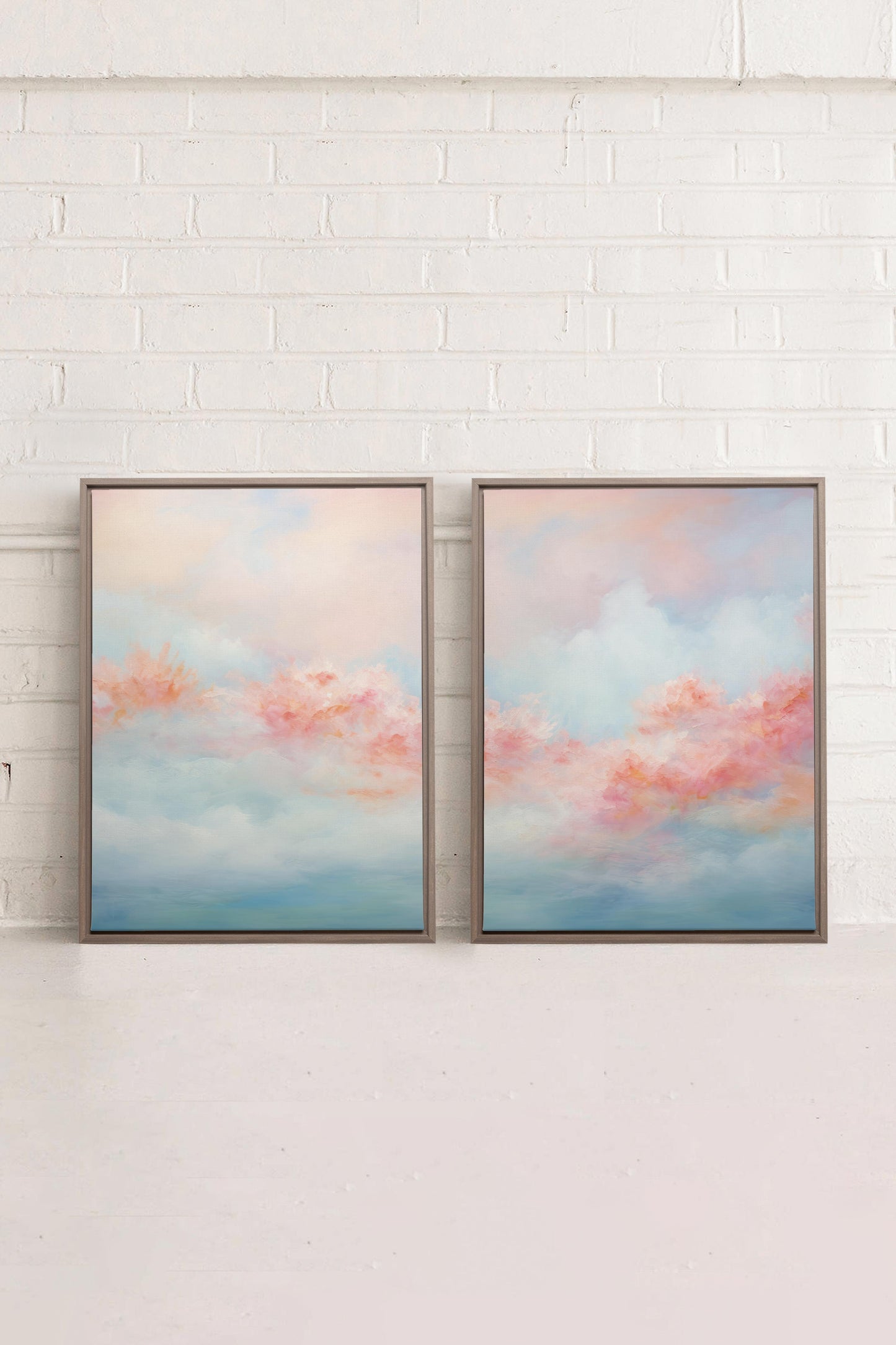 MYSTIC SUNSET DUO (2 Werke auf Leinwand auf Keilrahmen)