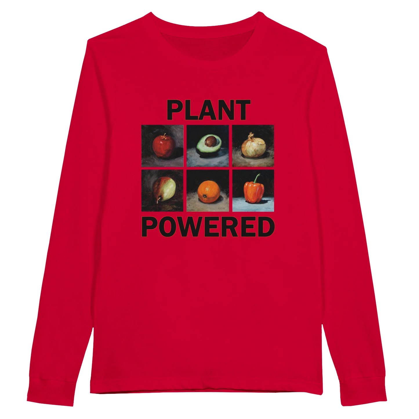 Pflanzenbasierte Langarm-T-Shirt – Bequemes Baumwoll-T-Shirt