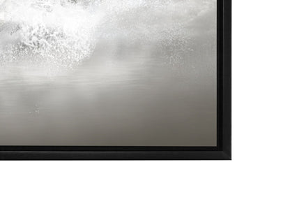 Wandbild Schwarz-Weiß-Hengste - Leinwand Kunstdruck Tiermotiv