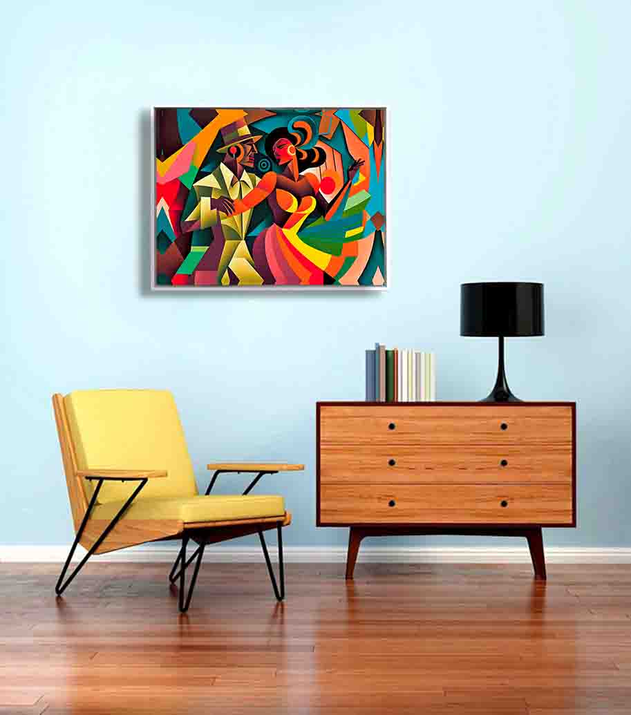 Wandkunst-Fiesta Latina-Moderne Kunst-Leinwandbild