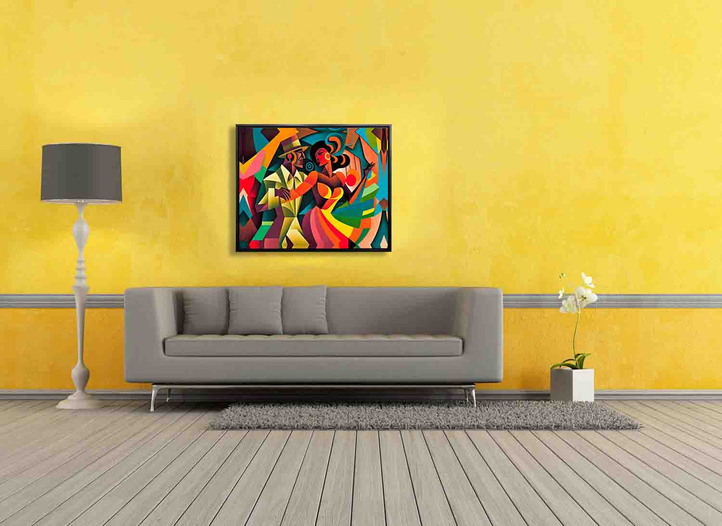 Wandkunst-Fiesta Latina-Moderne Kunst-Leinwandbild
