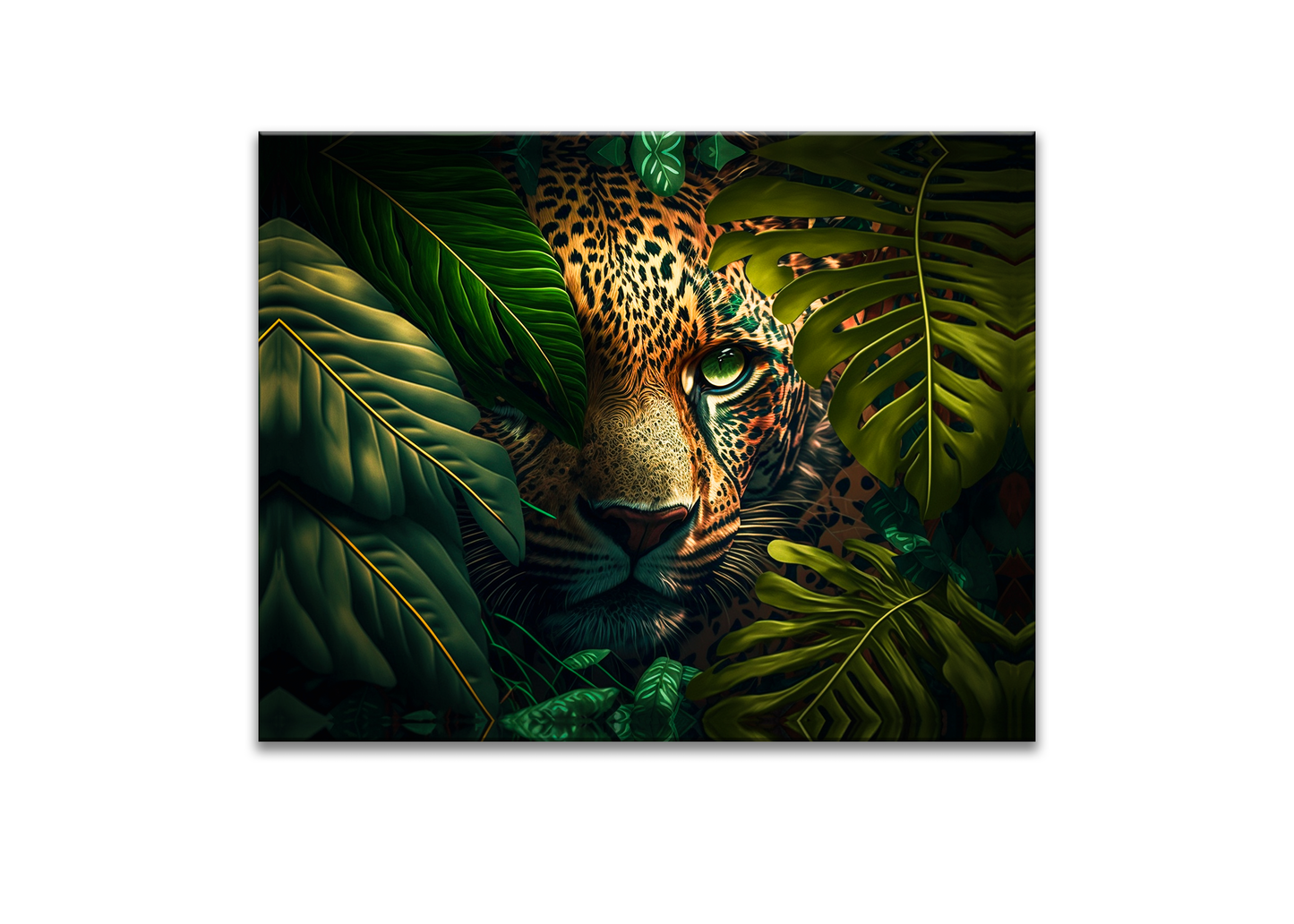 Der Leopard in der Wildnis – Tier-Leinwandbild –