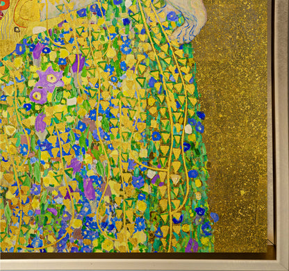 Wandbild „Der Kuss“ Kunstdruck-Goldlack