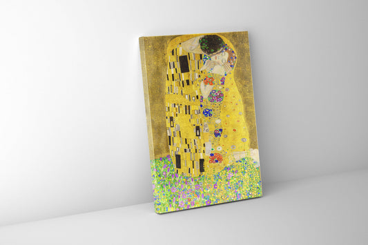 Wandbild „Der Kuss“ Kunstdruck-Goldlack