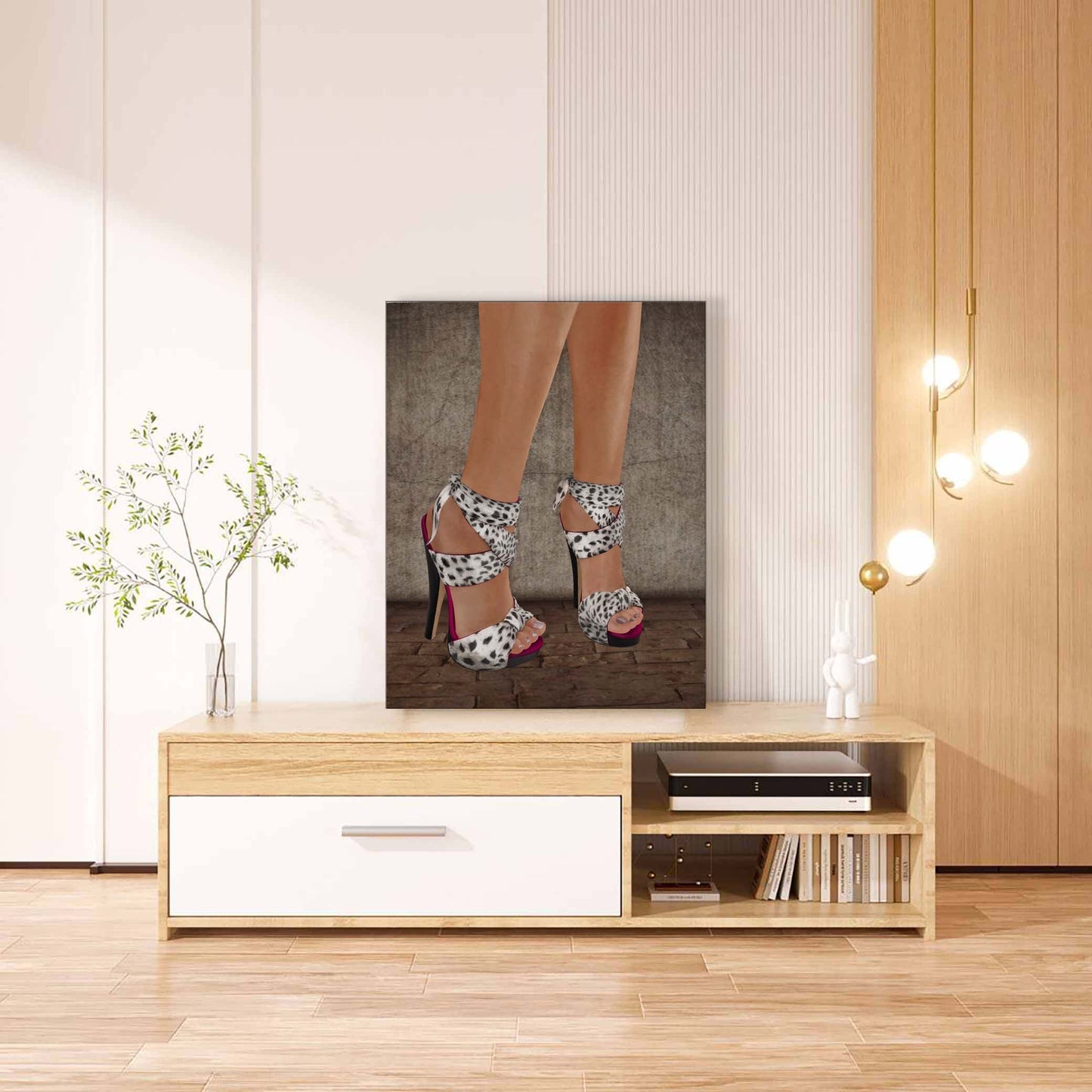 Absatzschuhe - Leinwand-Wanddekoration - Moderne Kunst - RGB-Lack