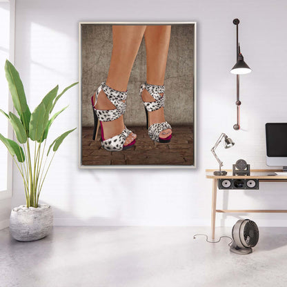 Absatzschuhe - Leinwand-Wanddekoration - Moderne Kunst - RGB-Lack