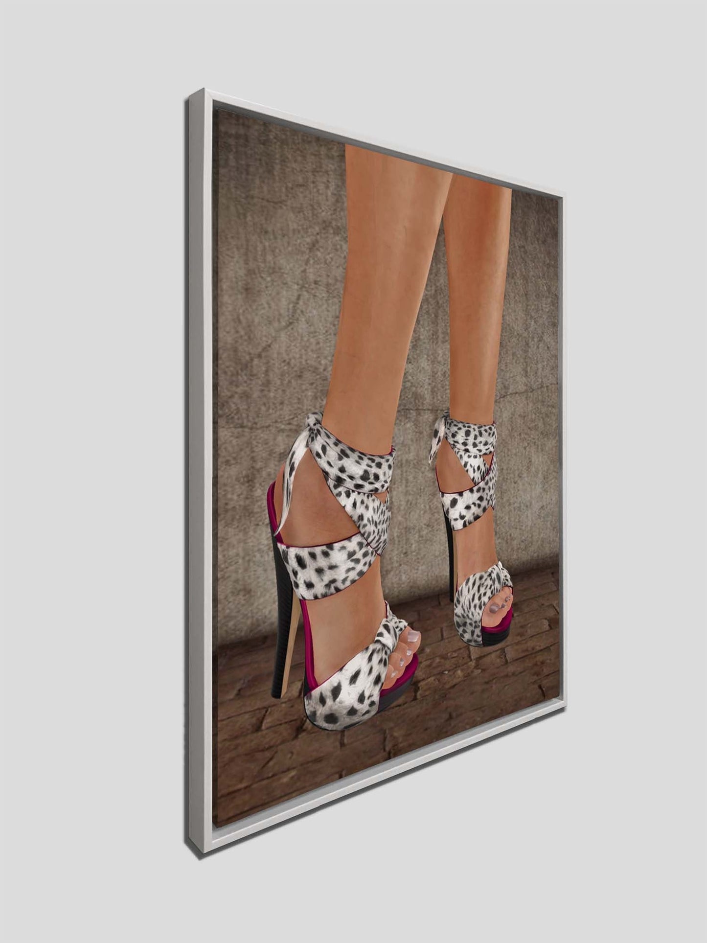 Absatzschuhe - Leinwand-Wanddekoration - Moderne Kunst - RGB-Lack