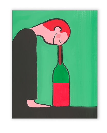 Leinwandbild - Weingenuss - Wanddekoration
