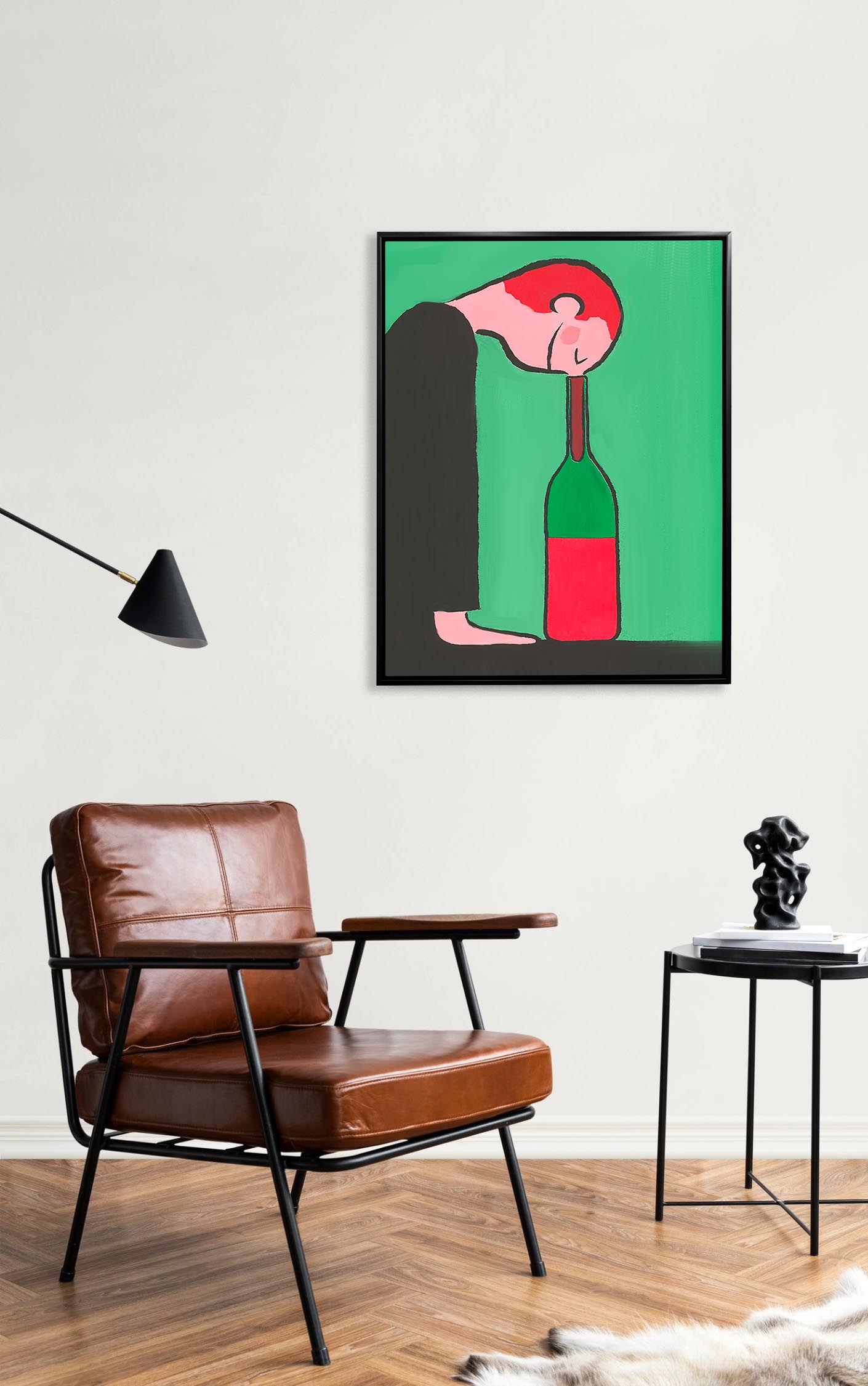 Leinwandbild - Weingenuss - Wanddekoration