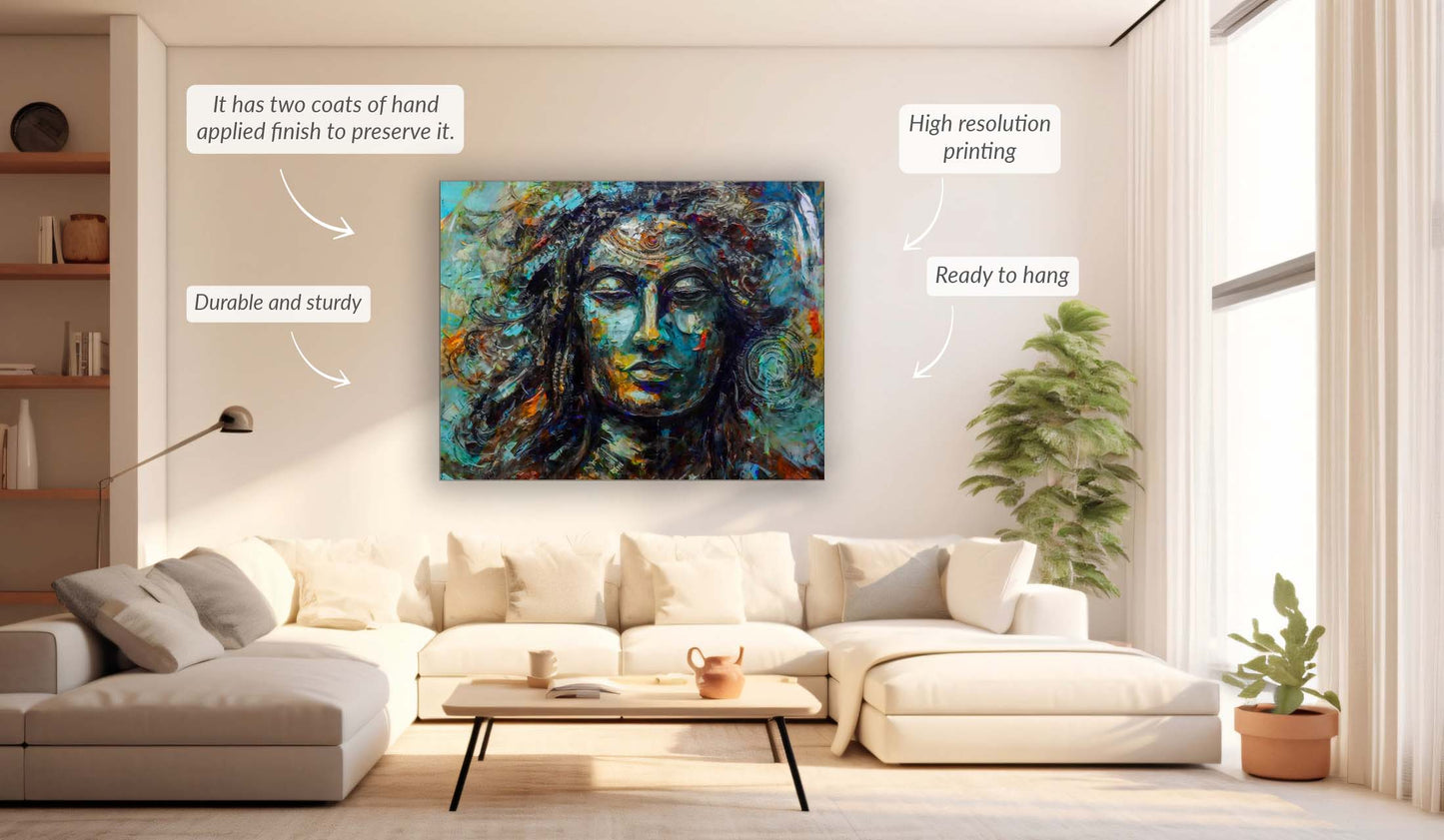 Wandbilder - Shiva Leinwandbilder - Indische Kunst