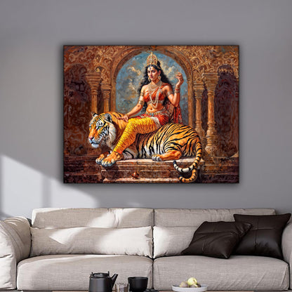Wandkunst – Leinwandbild Parvati – Indische Kunst