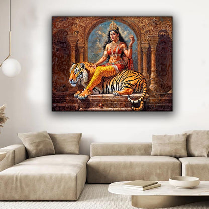 Wandkunst – Leinwandbild Parvati – Indische Kunst