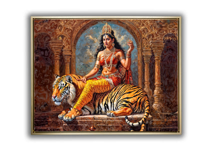 Wandkunst – Leinwandbild Parvati – Indische Kunst