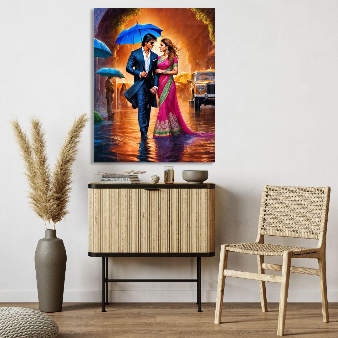 Wandkunst Bollywood Teil 1 „Junge trifft Mädchen“-