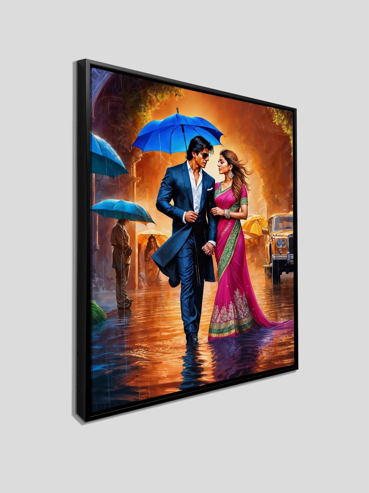 Wandkunst Bollywood Teil 1 „Junge trifft Mädchen“-
