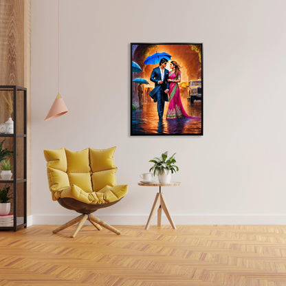 Wandkunst Bollywood Teil 1 „Junge trifft Mädchen“-