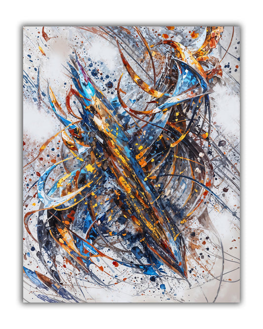 Wandbild-Abstrakt 2-Leinwand gedruckt-Kunstdruck