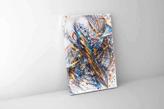 Wandbild-Abstrakt 2-Leinwand gedruckt-Kunstdruck