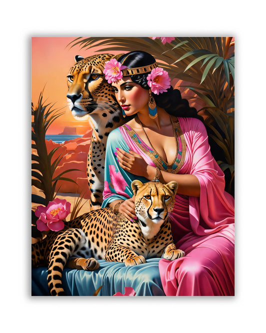 Wandbild – Cleopatra neu interpretiert – Kunst-Leinwand