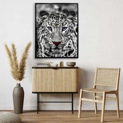 Wandkunst – Blauäugiger Weißer Tiger – Wildtier-Dekoration