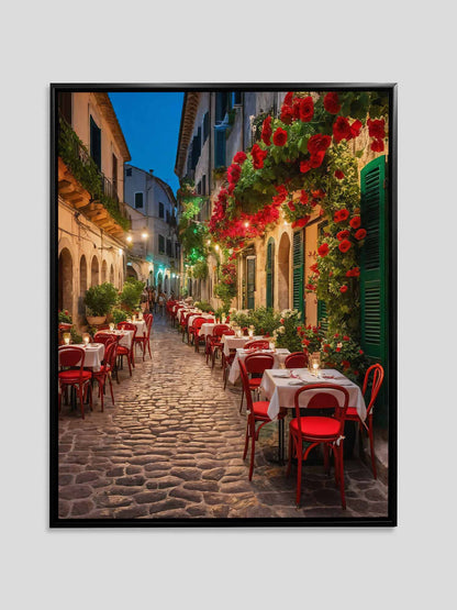 Italienisches Café 36" x 48" Leinwandbild