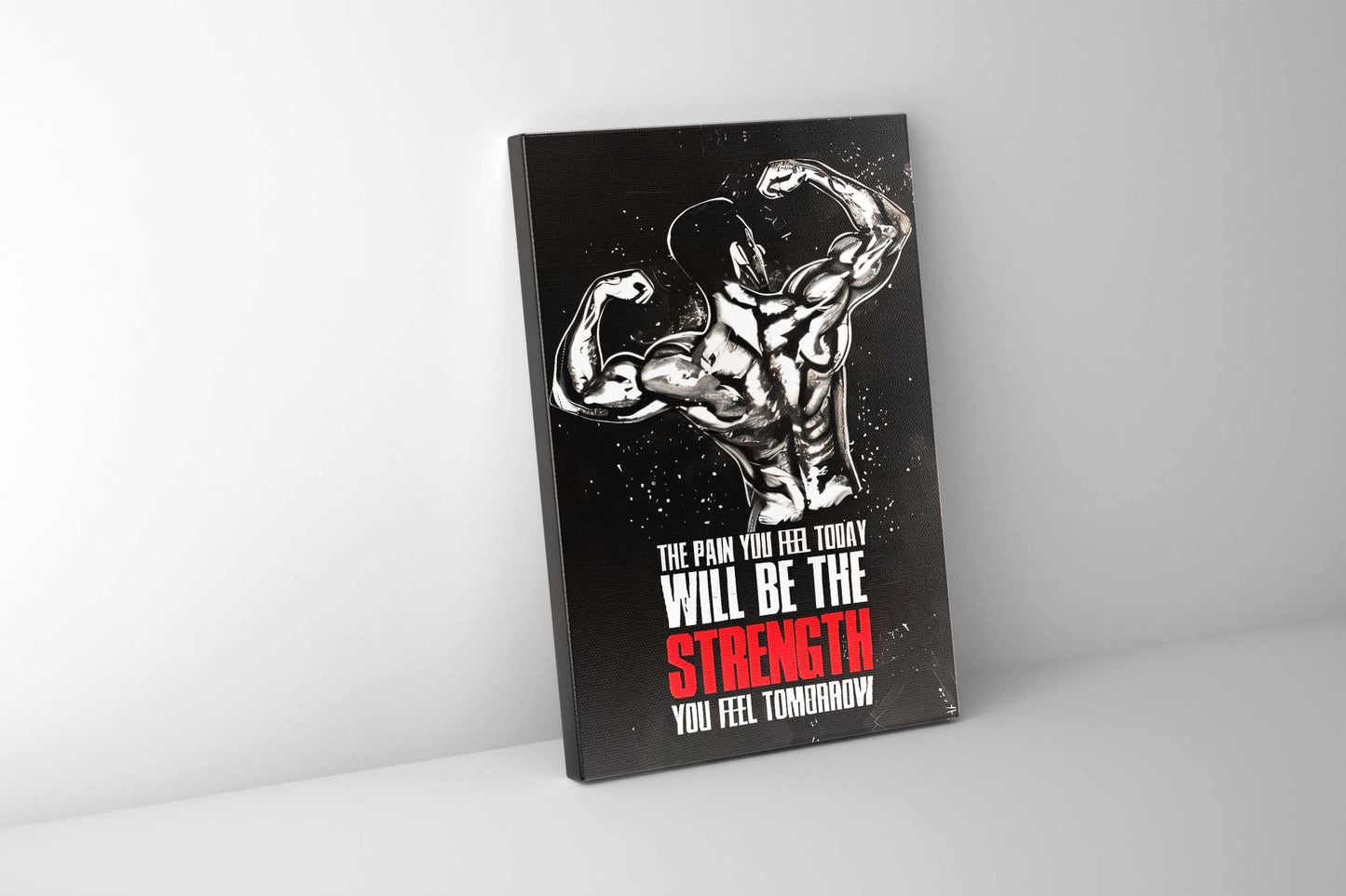 Wandkunst Bodybuilding Inspiration I „Fine Art Canvas