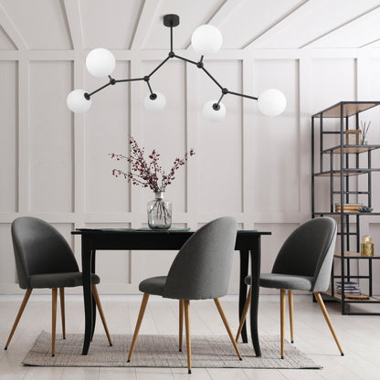FAIRY Black Scandinavian Ceiling Lamp 6 - AURABAGS SHOP