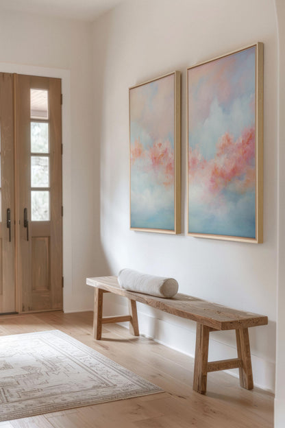 MYSTIC SUNSET DUO (2 Werke auf Leinwand auf Keilrahmen)