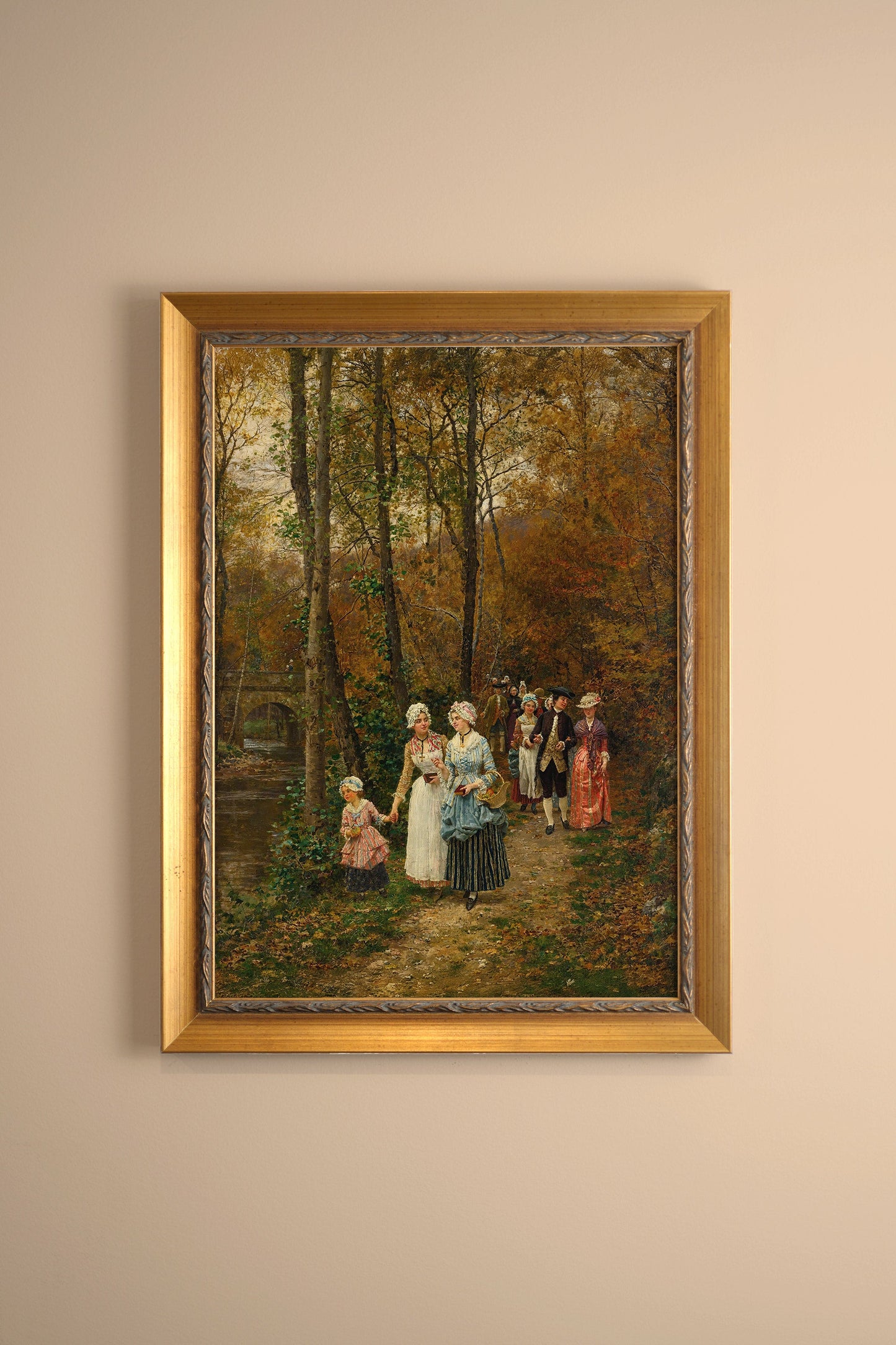 HERBSTSPAZIERGANG, VINTAGE RAHMEN ODER