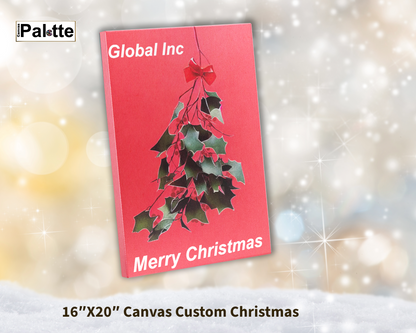 16″X20″ Leinwand personalisierter Weihnachts-Leinwanddruck