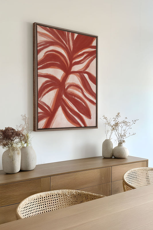 BOTANIC FLAME, Werk auf gespannter Leinwand