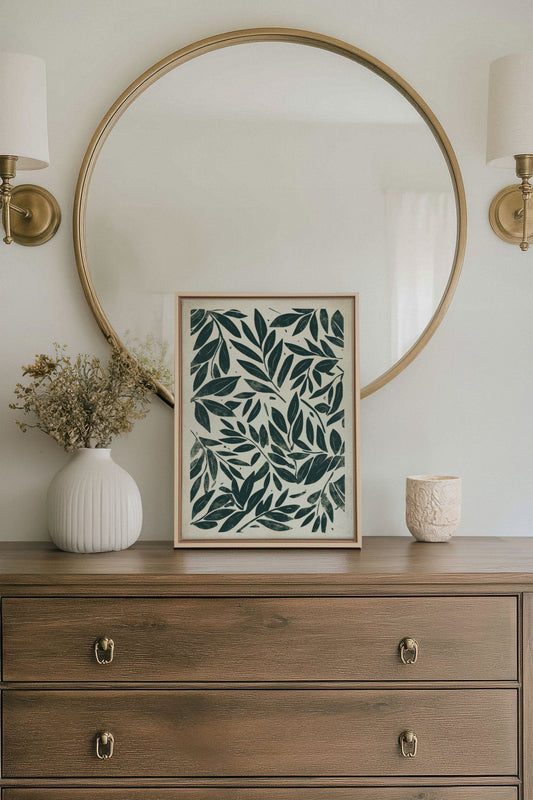 HERITAGE GREENERY, stretched canvas artwork