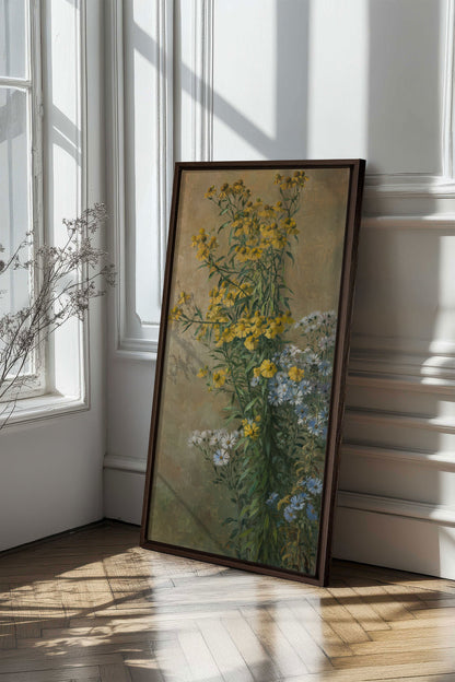 OR DES CHAMPS, Gestricktes Kunstwerk auf Leinwand