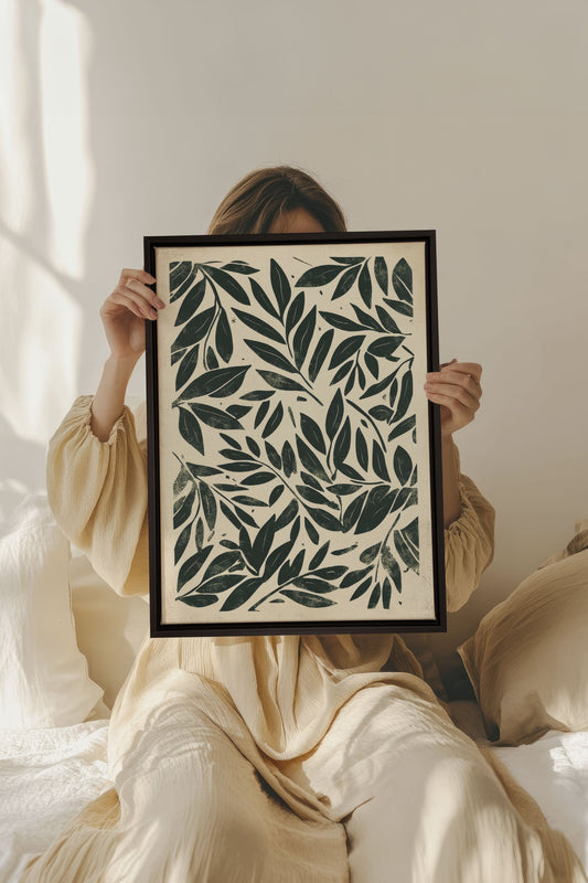 HERITAGE GREENERY, stretched canvas artwork