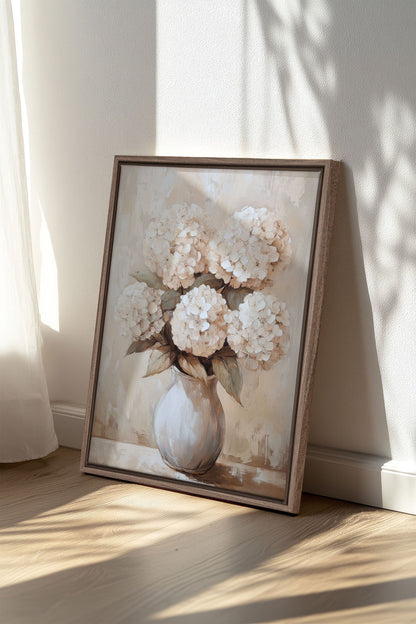 IVORY BLOOMS, Kunstwerk auf gespannter Leinwand