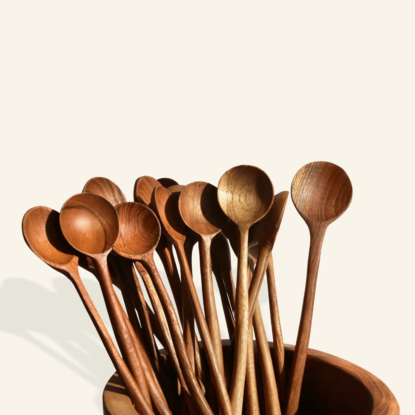 Cocktail-Löffel aus Holz (4er-Set)