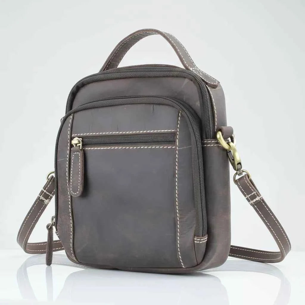 Hunter Leather Bag with Top Handle